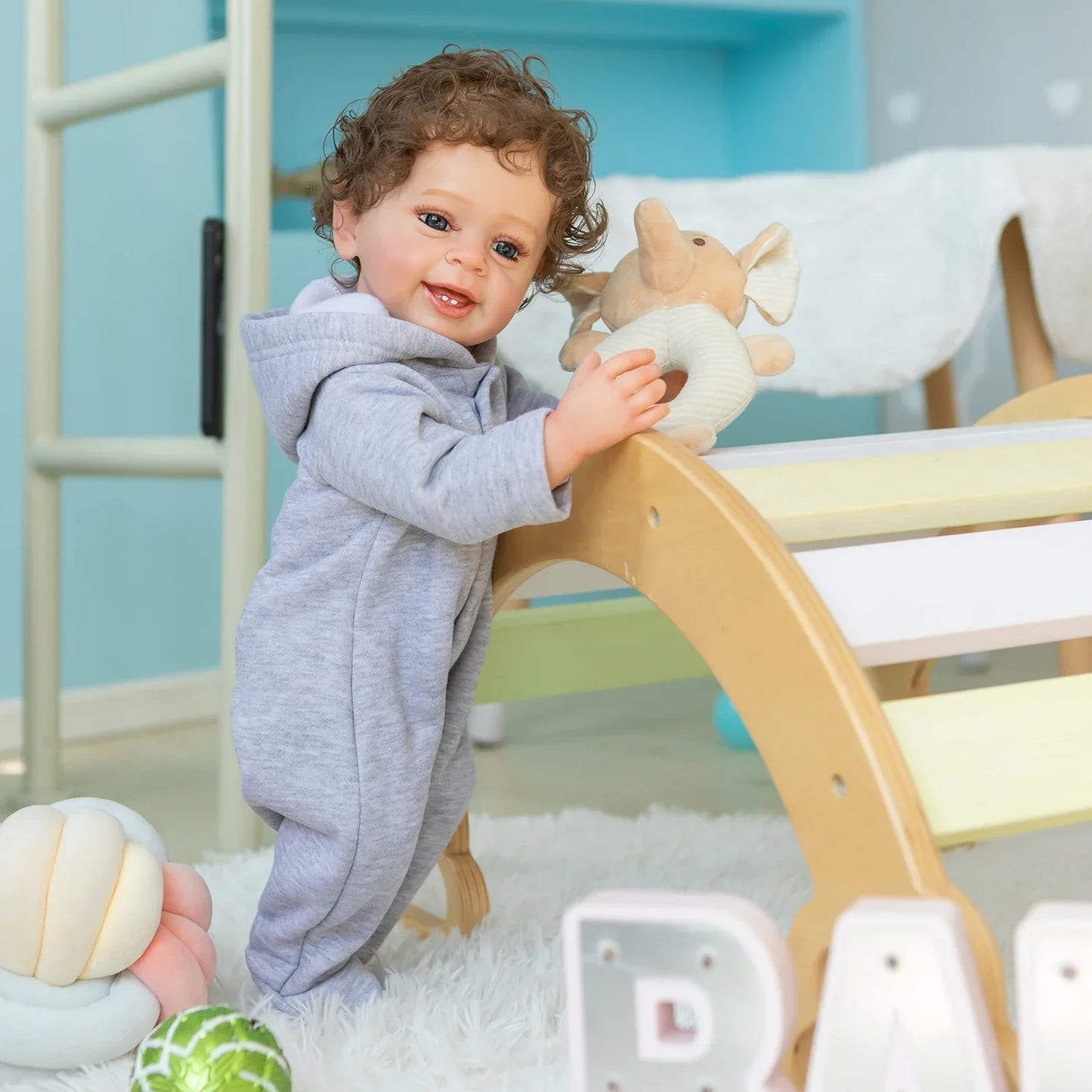 "Noah" - Der Echte Touch 22-Zoll Weiche Reborn Babyjunge Puppe