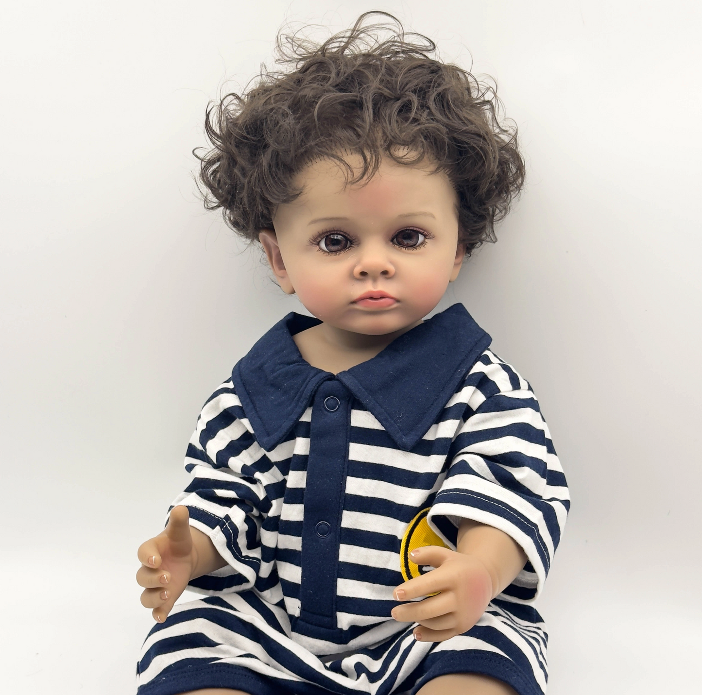 Tutti – 55 cm Reborn Babypuppe aus Vollvinyl mit Handgearbeitetem Haar und Realistischen Details