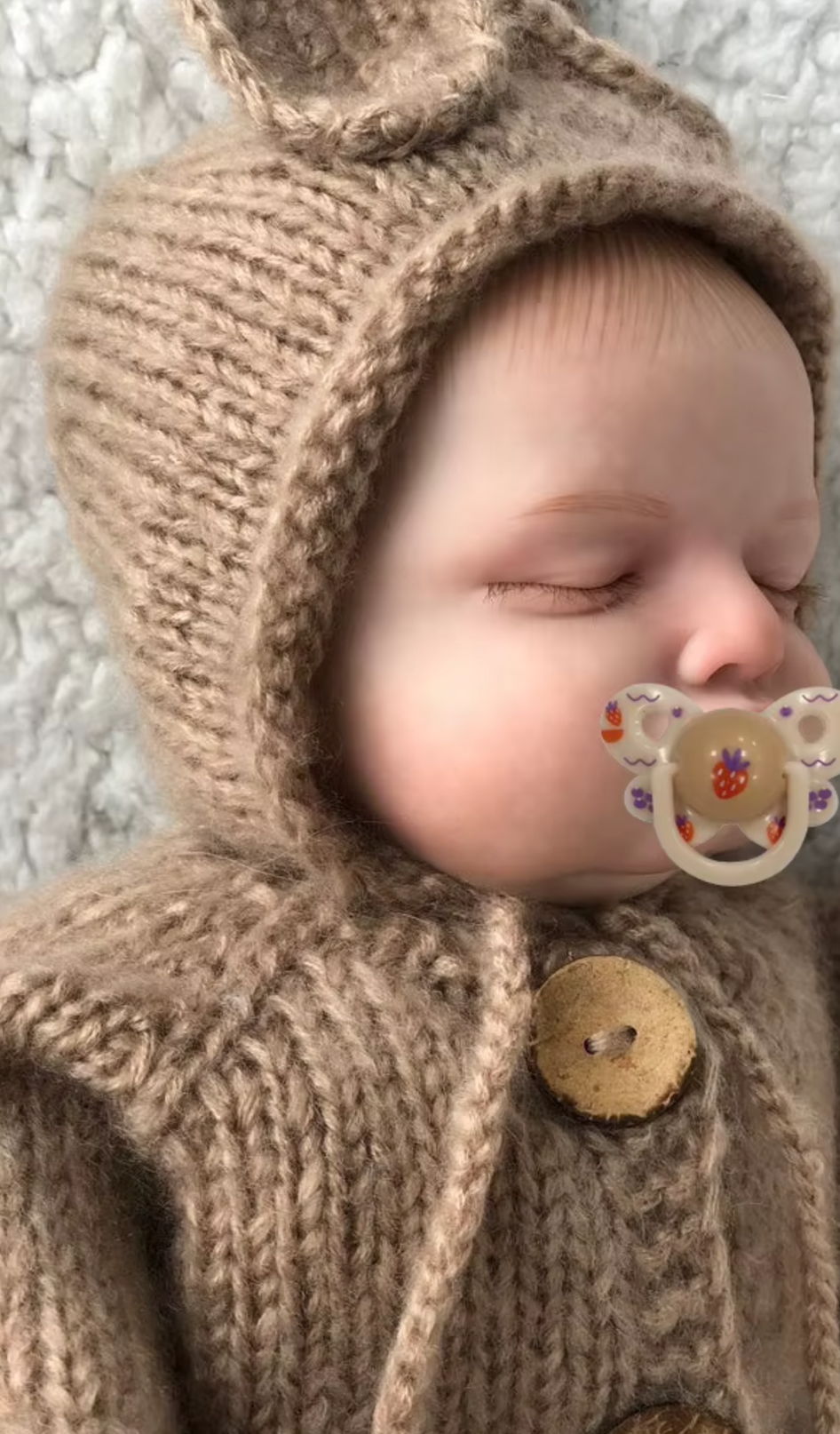 "Isabella" – Die 19-Zoll lebensechte Reborn-Baby-Mädchenpuppe mit 3D-Haut und gemaltem Haar