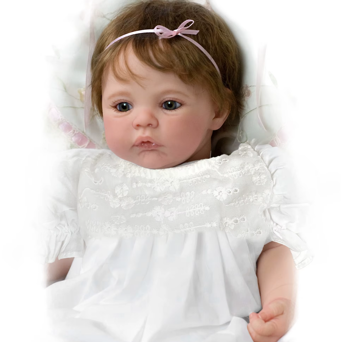 "Meadow Bebe" – 45cm Lebensechte Reborn-Mädchenpuppe: Das perfekte handgefertigte Geschenk für Kinder