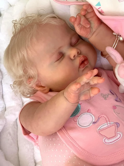 Amelie – 60 cm Schlafende Reborn Babypuppe Mädche