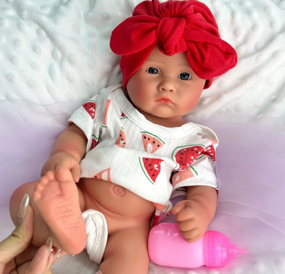 Isla – 45 cm Vollsilikon Reborn Babypuppe Mädchen