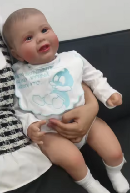 Kodi – 60 cm Realistische Reborn Babypuppe Junge | Handbemalte 3D-Haut mit sichtbaren Adern