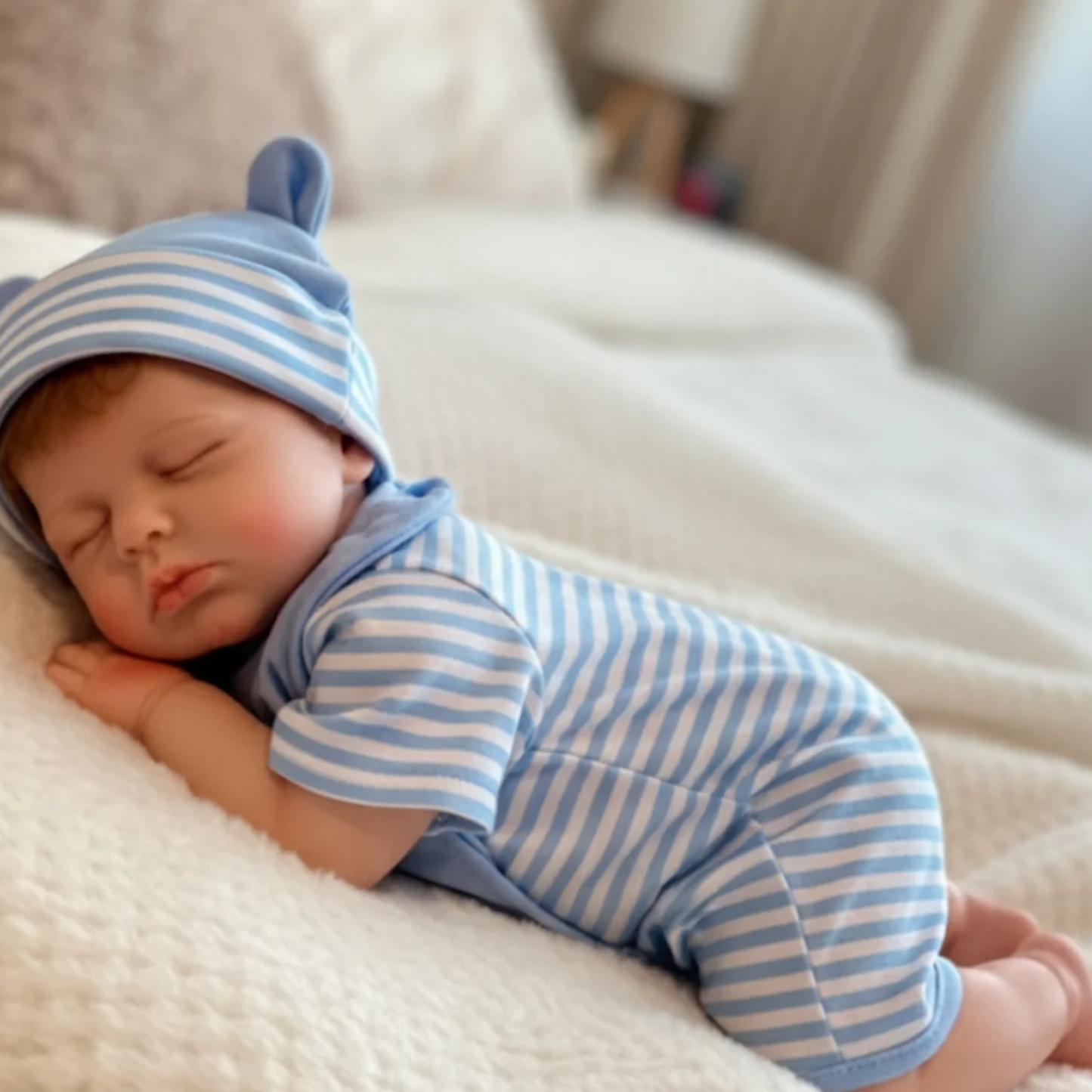 LouLou – 45 cm Vollsilikon Reborn Babypuppe Mädchen & Junge