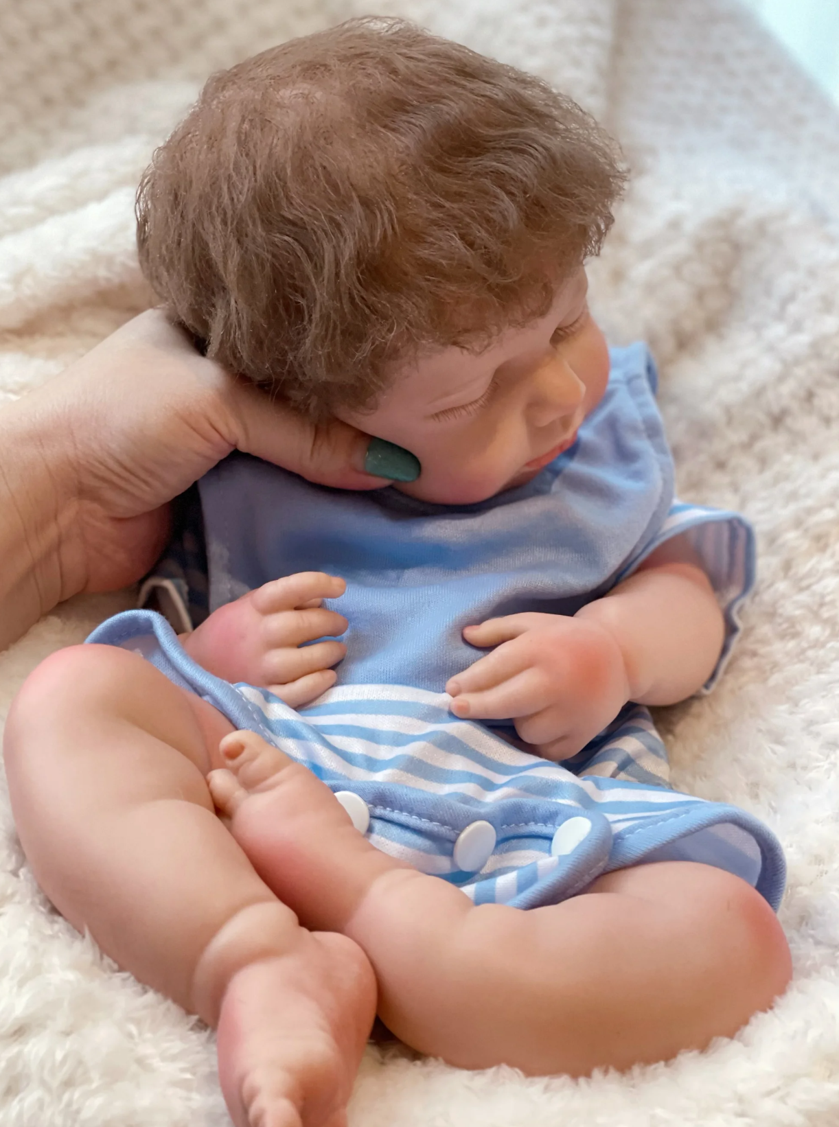 LouLou – 45 cm Vollsilikon Reborn Babypuppe Mädchen & Junge