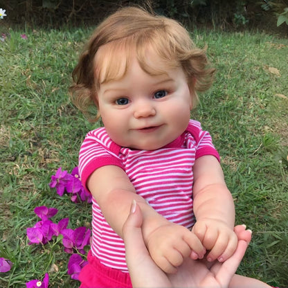 „Maddie“ – 50 cm wasserdichte Reborn-Babypuppe aus Vollvinyl – Ein bezauberndes Kunstwerk