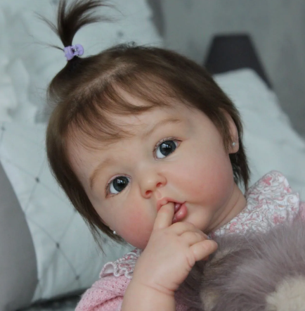 Reborn-Babypuppe Saara – 3D-bemaltes, realistisches Silikon-Baby