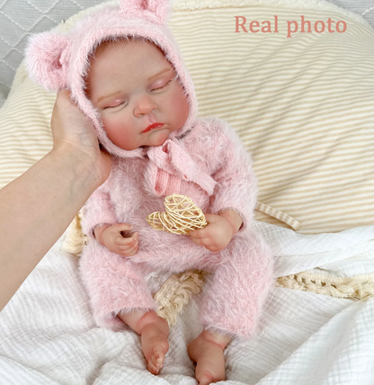 Peaches – 48 cm Vollsilikon Reborn Babypuppe Mädchen