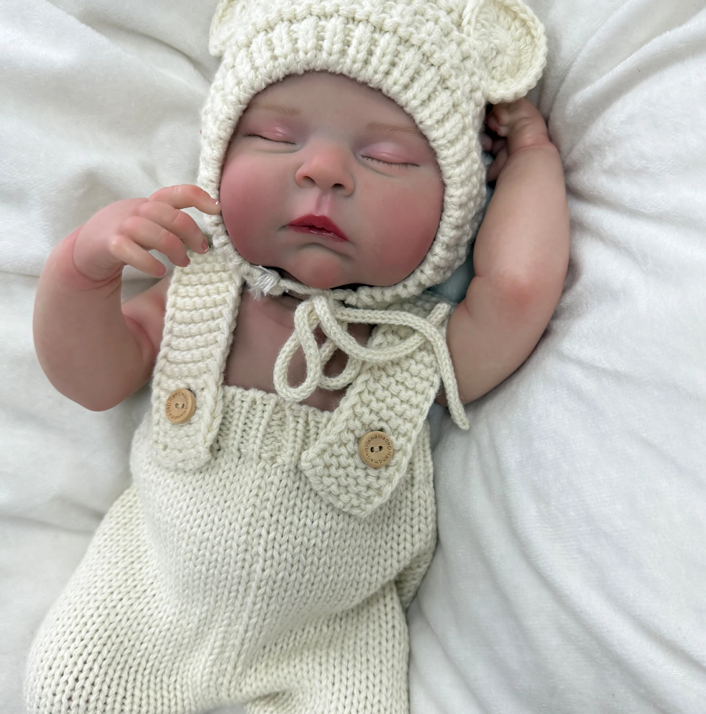 Peaches – 48 cm Vollsilikon Reborn Babypuppe Mädchen